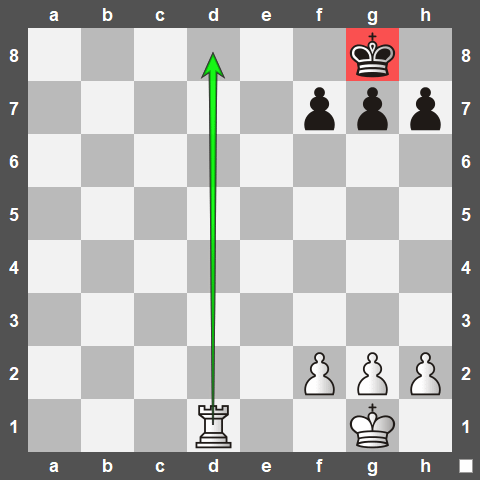 Chess back rank checkmate