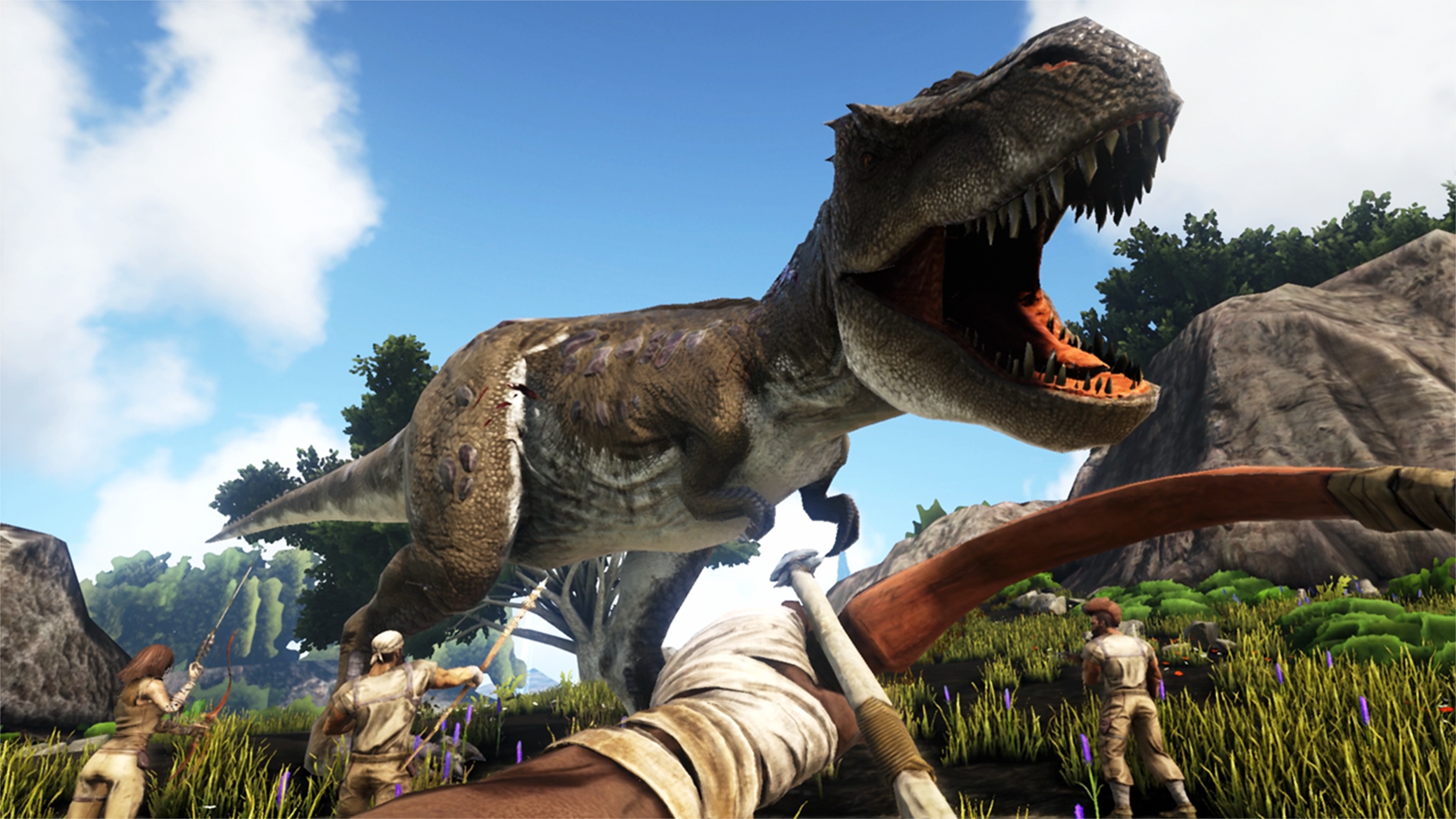 Aggro'd T-Rex in Ark